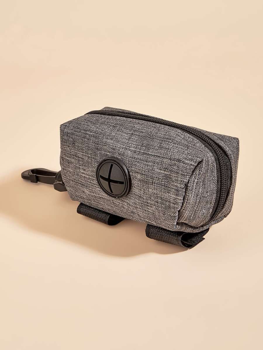 1 pieza Dispensador de bolsas para caca de mascotas de dos tonos - Gris - Ver 1