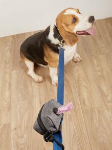 1 pieza Dispensador de bolsas para caca de mascotas de dos tonos - Gris - Ver 4