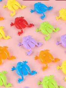 5入組卡通青蛙設計寵物追逐玩具