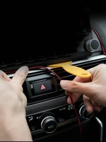 1pc 5M Car Decorative Strip - Red - View 3
