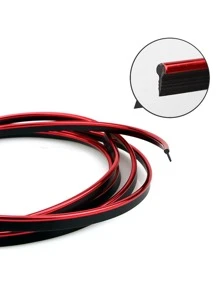 1pc 5M Car Decorative Strip - Red - View 4