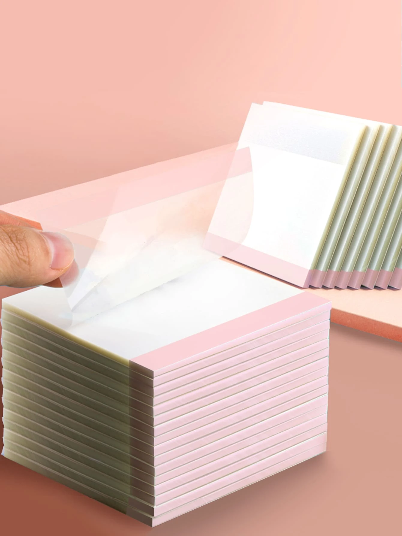 1 pieza Nota adhesiva transparente - Multicolor - Ver 1