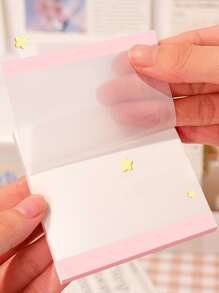 1 pieza Nota adhesiva transparente - Multicolor - Ver 3