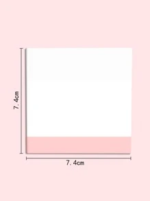 1 pieza Nota adhesiva transparente - Multicolor - Ver 4