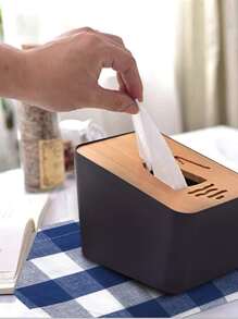 6入組/套格子圖案餐巾家用滌綸布餐巾 - 彩色 - 查看 3