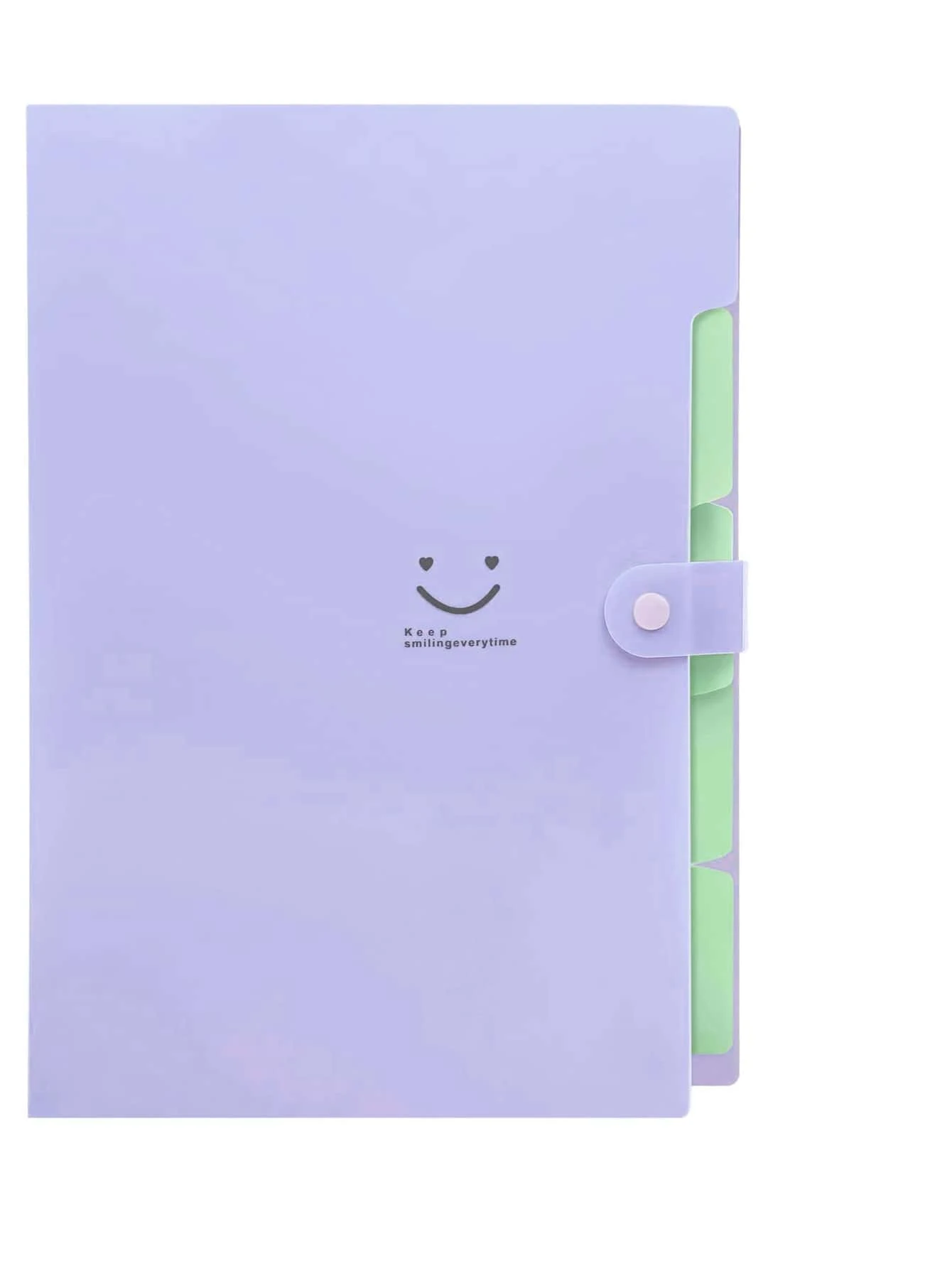 1入組素色資料夾帶1入組標籤貼紙 - 紫色 - 查看 1