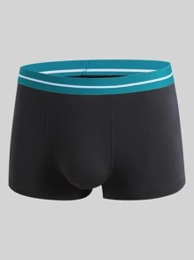 Men 5pcs Striped Tape Waist Boxer Brief - Multicolor - View 3