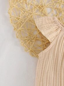 嬰兒大圓領連體衣帶配件髮箍