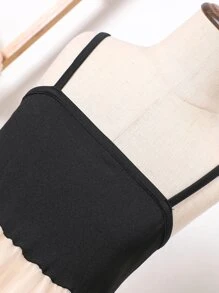 Toddler Girls Two Layer Mesh Hem Cami Dress - Multicolor - View 3