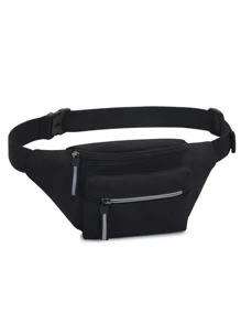 Túi thắt lưng nam Có thể điều chỉnh được - màu đen - Xem 1