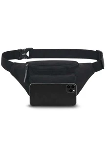 Túi thắt lưng nam Có thể điều chỉnh được - màu đen - Xem 4