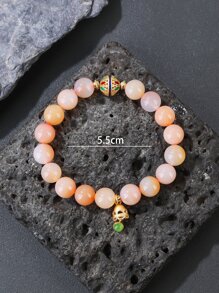 Pulsera con cuenta con diseño de campana - Multicolor - Ver 4