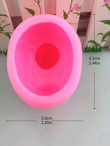 1pc Silicone Mold, Creative Duck Design Silicone Candle Mold For Home - Pink - View 4