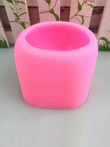 1pc Silicone Mold, Creative Duck Design Silicone Candle Mold For Home - Pink - View 3