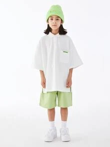 男大童休閒寬鬆適合POLO衫適合夏天