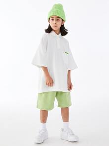 男大童休閒寬鬆適合POLO衫適合夏天