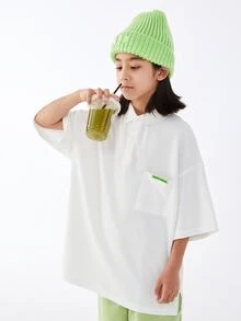 男大童休閒寬鬆適合POLO衫適合夏天