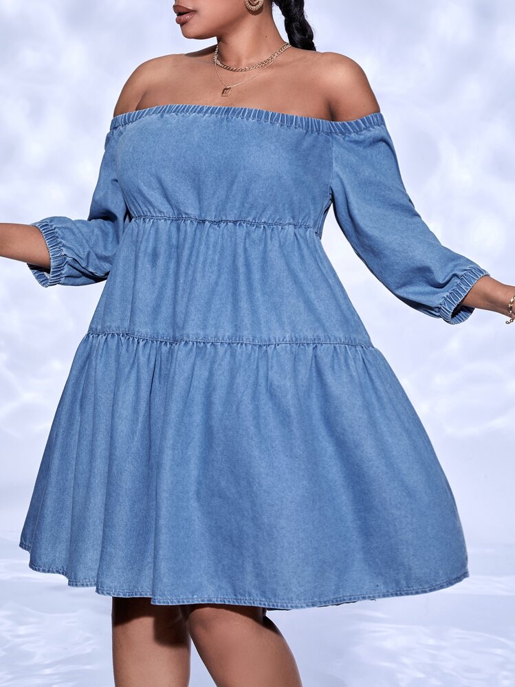 denim smock dress plus size denim smock dress plus size