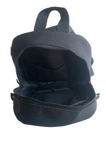 APASTTCA Mini bandolera decorativa con parche de letras para hombre con bolso con dije en el pecho - Negro - Ver 4