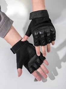 1雙半指運動手套 - 黑色 - 查看 2