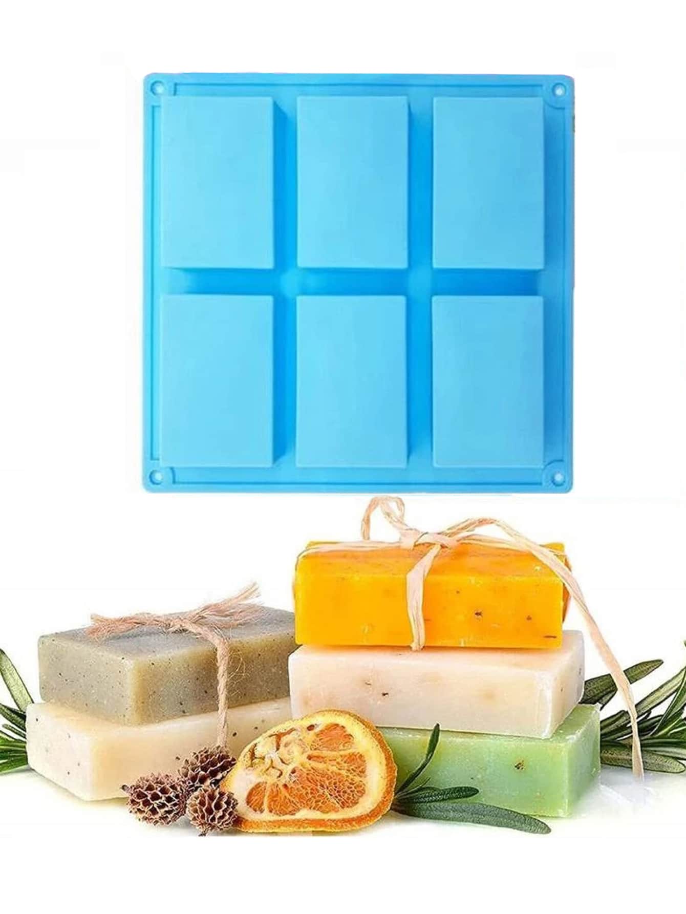 1 pieza Molde de silicona rectángulo de silicona simple para DIY - Azul - Ver 1