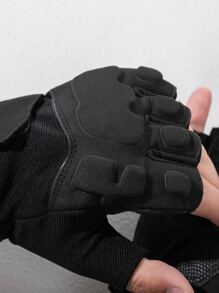 1pair Sports Half-finger Gloves - Black - View 5