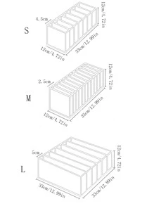 1pc Clear Foldable Drawer Storage Box, Simple Underwear Storage Box For Bedroom  Decorations   Autumn Decor Festival Decor Room Decor Home Decor Fall Decor Bedroom Decor - Grey - View 3