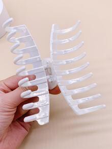 Minimalist Hair Claw - White - View 3