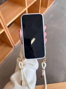 貝殼紋理質感手機殼附帶繩子 - 彩色 - 查看 4