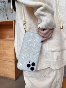 貝殼紋理質感手機殼附帶繩子 - 彩色 - 查看 6