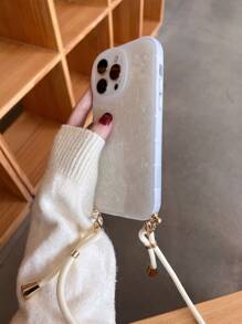 貝殼紋理質感手機殼附帶繩子 - 彩色 - 查看 8