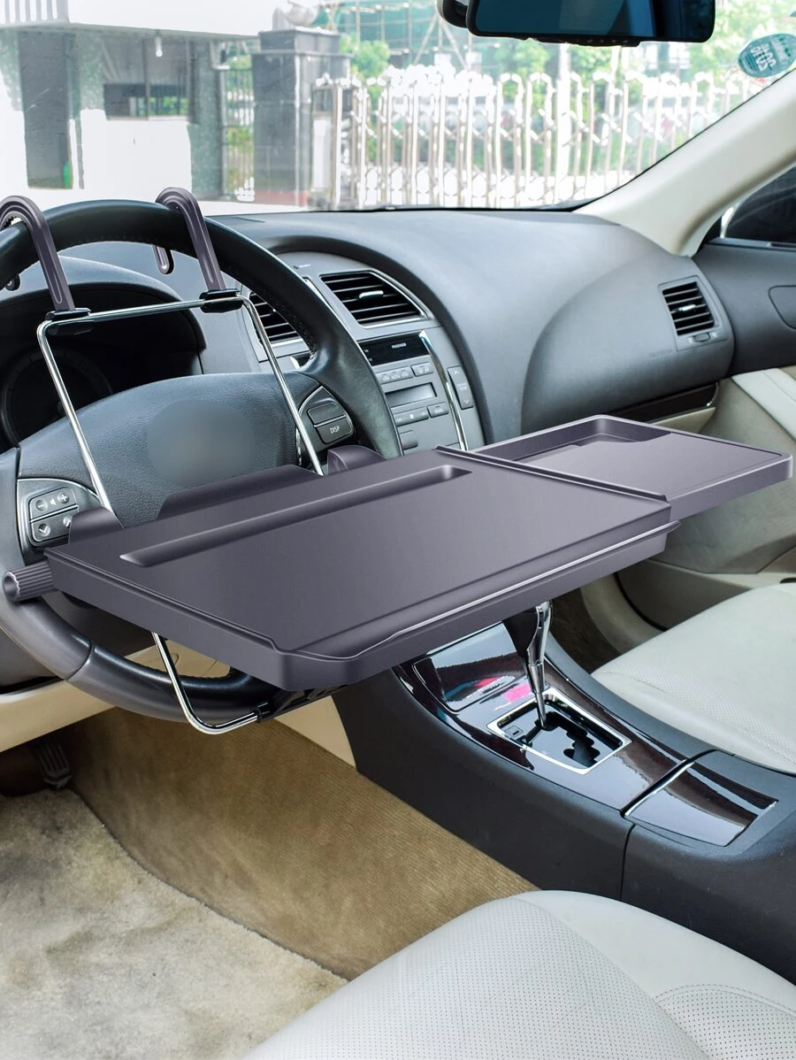 1pc Car Laptop Holder With Mouse Tray - Black - View 1