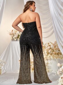 YISIKADO Plus Sequin Tube Jumpsuit - Multicolor - View 2