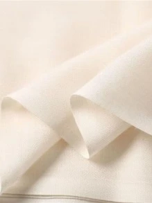 Khăn quàng viền màu đặc cho ngoài trời tất cả các mùa - Màu be - Xem 2