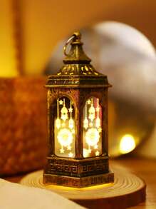 1 szt. Dekoracyjna latarnia w kształcie latarni, Vintage ABS dekoracyjna latarnia na świece na biurko