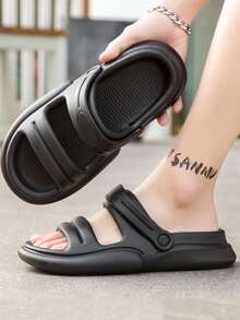 Men Casual Sandals, EVA Sandals Black - Black - View 1