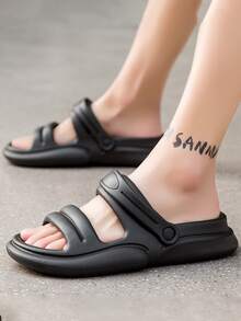 Men Casual Sandals, EVA Sandals Black - Black - View 3