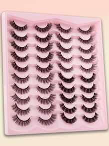 20 cặp mi giả đủ kiểu - màu đen - Xem 1