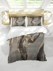 3入組大理石印花聚酯數字床品套件 - 彩色 - 查看 7