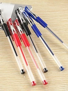 5入組極簡中性筆 - 藍色 - 查看 9