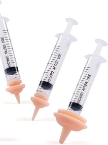 1入組寵物藥物餵食器，寵物矽膠公雞餵食手動餵食注射公雞餵養大鼠和松鼠公雞 - 彩色 - 查看 4