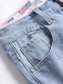 Quần Jeans Nam Rách Rách Tẩy Trắng - Rửa nhẹ - Xem 7