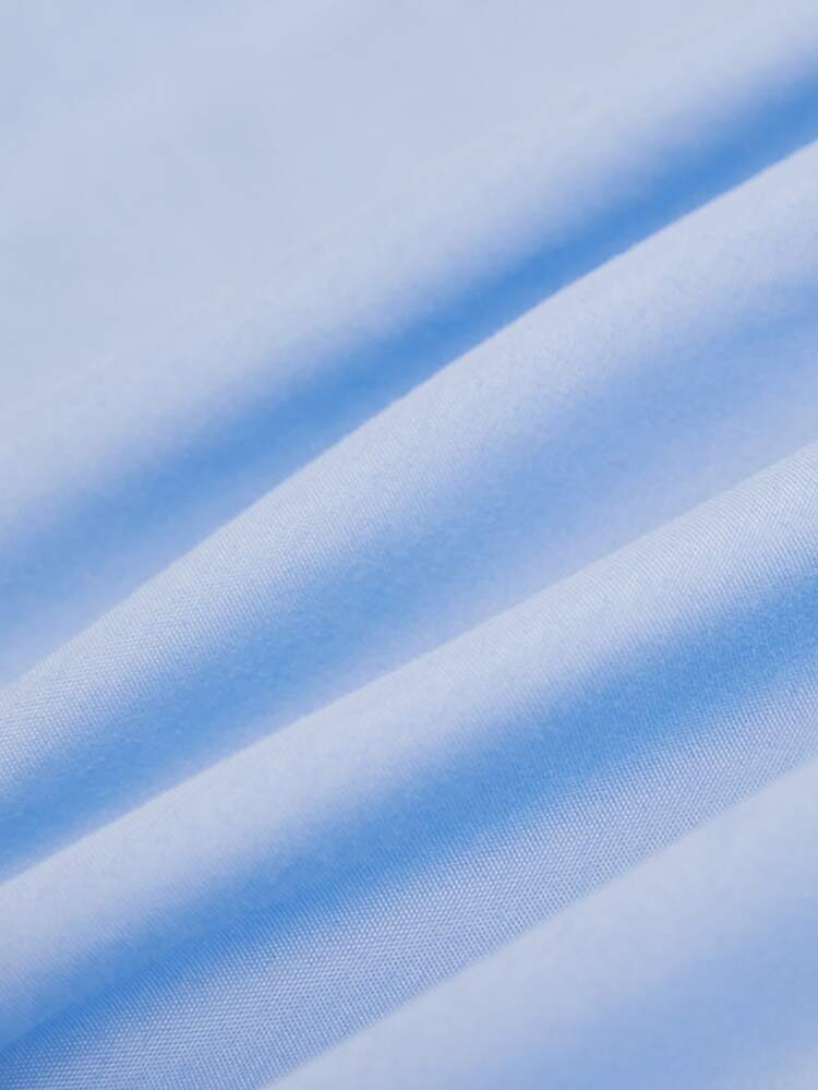 1 pieza Sábana bajera ajustable liso color ajustado simple para - Azul - Añade 8