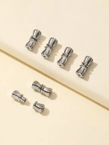 8 piezas/set Accesorio de joya DIY minimalista - Plateado - Ver 1