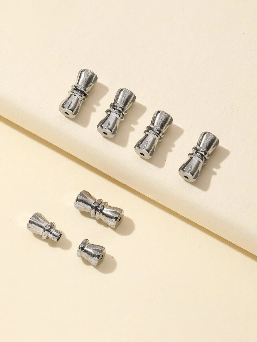 8 piezas/set Accesorio de joya DIY minimalista - Plateado - Ver 1