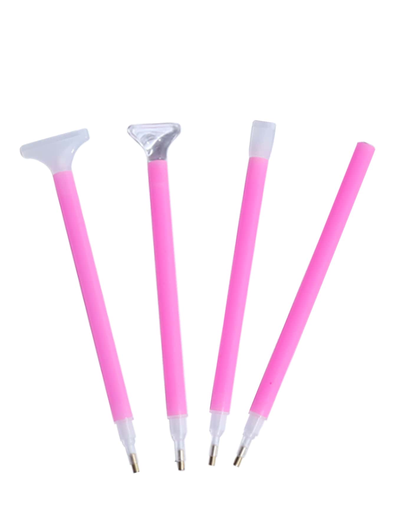 4 件套钻石绘画工具，钻石钻笔套装 1/3/6/9 点 - 粉色 - 查看 1