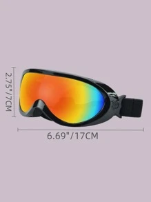 1pc Modern Pet Glasses - Black - View 3