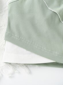 Girls Two Tone Ruffle Trim Cami Top