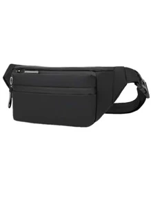 15.6 英寸男士 USB 充电端口笔记本电脑背包万圣节圣诞节冬季圣诞礼物男士包旅行包书包 - 黑色 - 查看 3