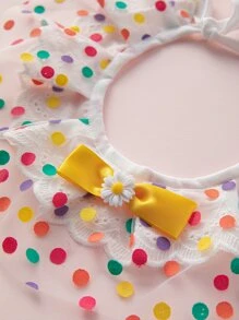 1 chiếc khăn quàng cổ in họa tiết chấm bi trang trí cho thú cưng - Nhiều màu - Xem 3